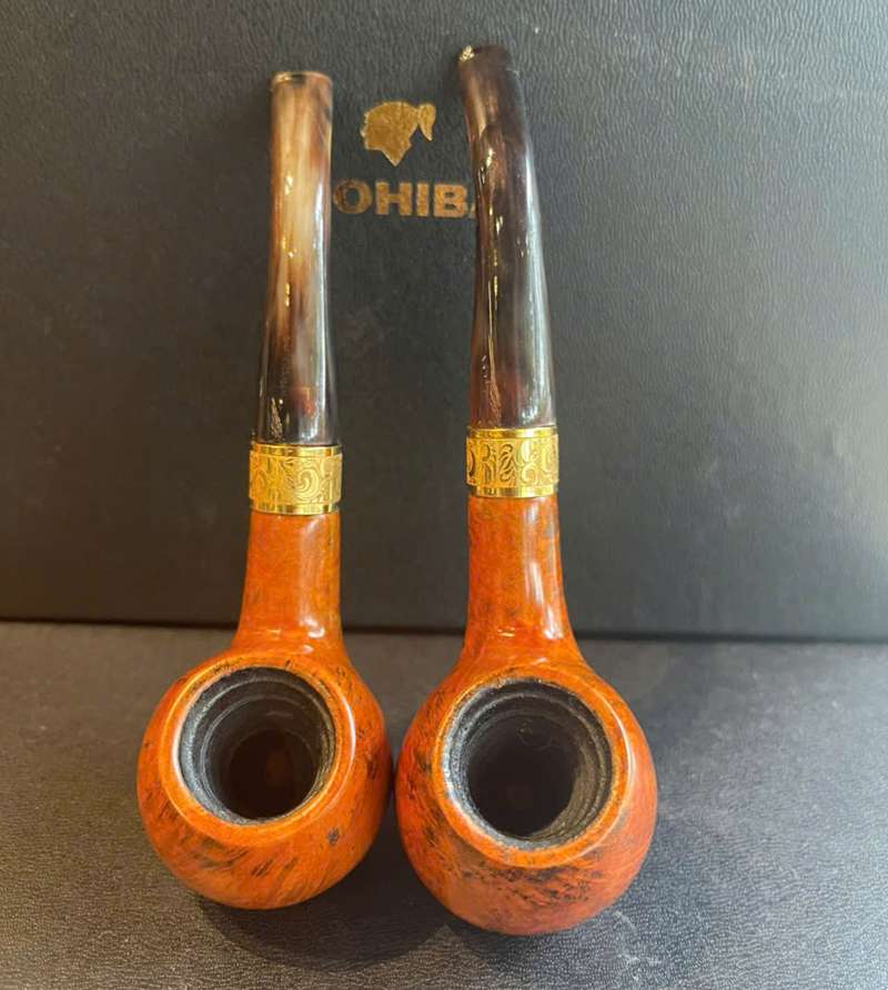 Tẩu hút cigar và thuốc sợi gỗ thạch nam cán sừng TS29