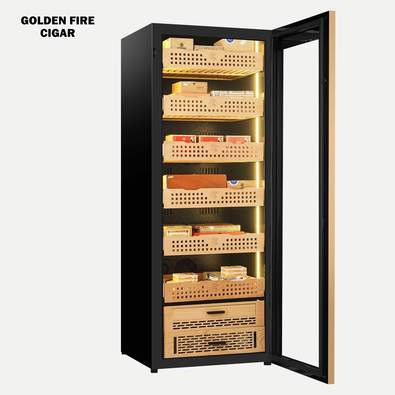 Tủ cigar trên 1000 điếu Golden Fire GF-163