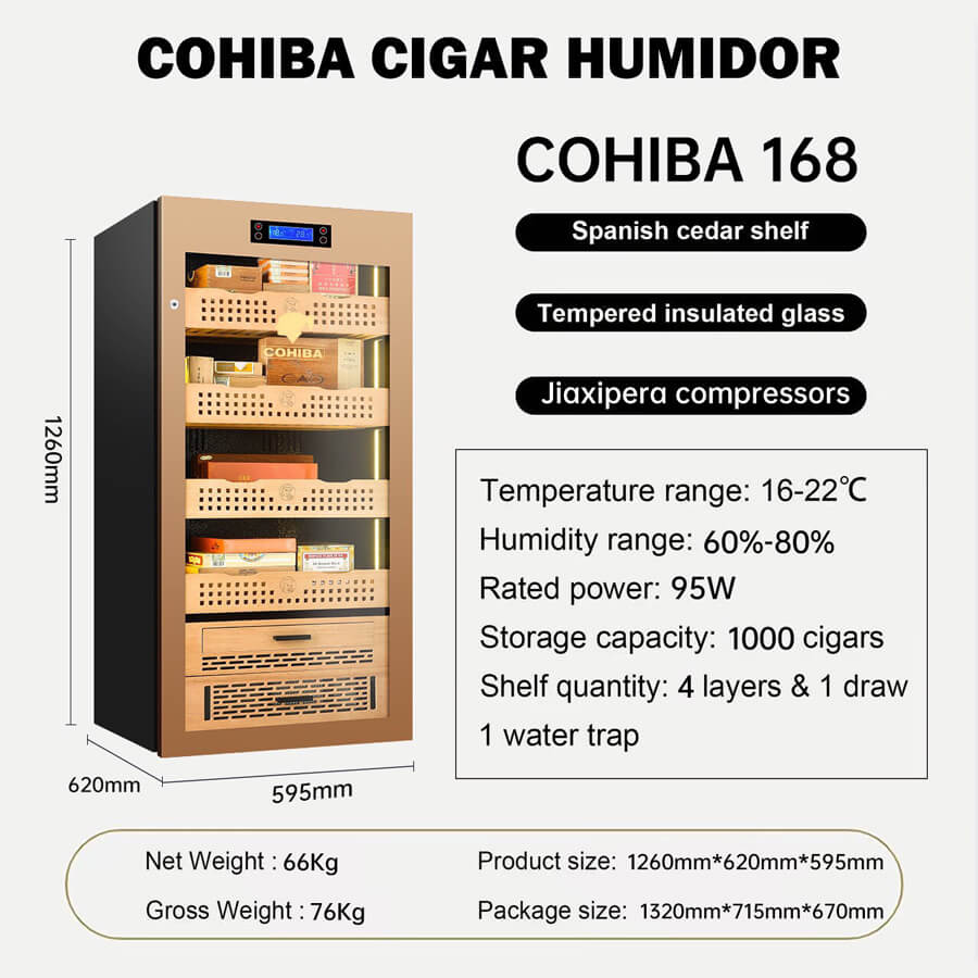 Tủ bảo quản xì gà cắm điện Cohiba H126