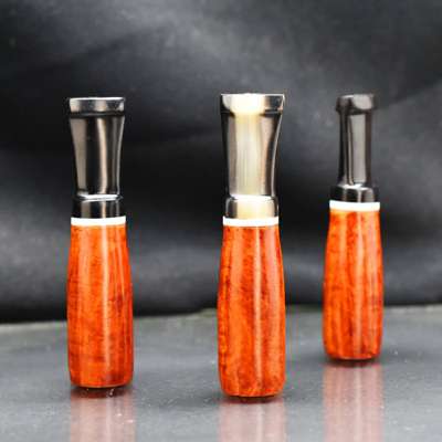 Bắt top cigar mini gỗ thạch nam cán sừng MN04