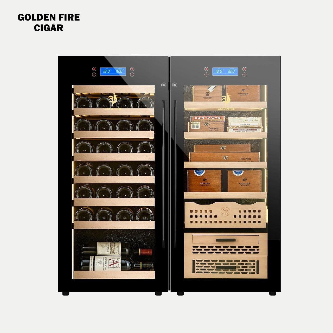Tủ xì gà rượu vang Golden Fire GF-298
